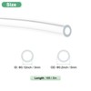 Unique Bargains Clear Plastic Tube PVC Flexible Low Pressure Industrial Tubing 1 Pc - 3 of 4