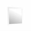 GlasFlength Decorative Wall Mirrors Contemporary Framed Mirror with Clean Elegant Design for Modern Living Spaces, White, 41"*1"*41" - 4 of 4