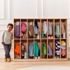 ECR4Kids 16-Section Coat Locker, Natural - 4 of 4
