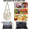 Lunch Bag , Wide Opening Insulated Womens Lunch Bag for Work, Leakproof Waterproof Large Leakproof Cooler Bag,with Adjustable Shoulder Strap - 4 of 4