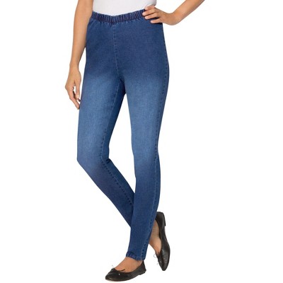 Woman Within Women's Plus Size Fineline Denim Jegging