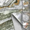 Coucheta Marble Abstract Area Rug , Washable Low Pile Indoor Rug, Non-Slip Soft Floor Carpet for Living Room Bedroom, Multi-Color & Size - 3 of 4