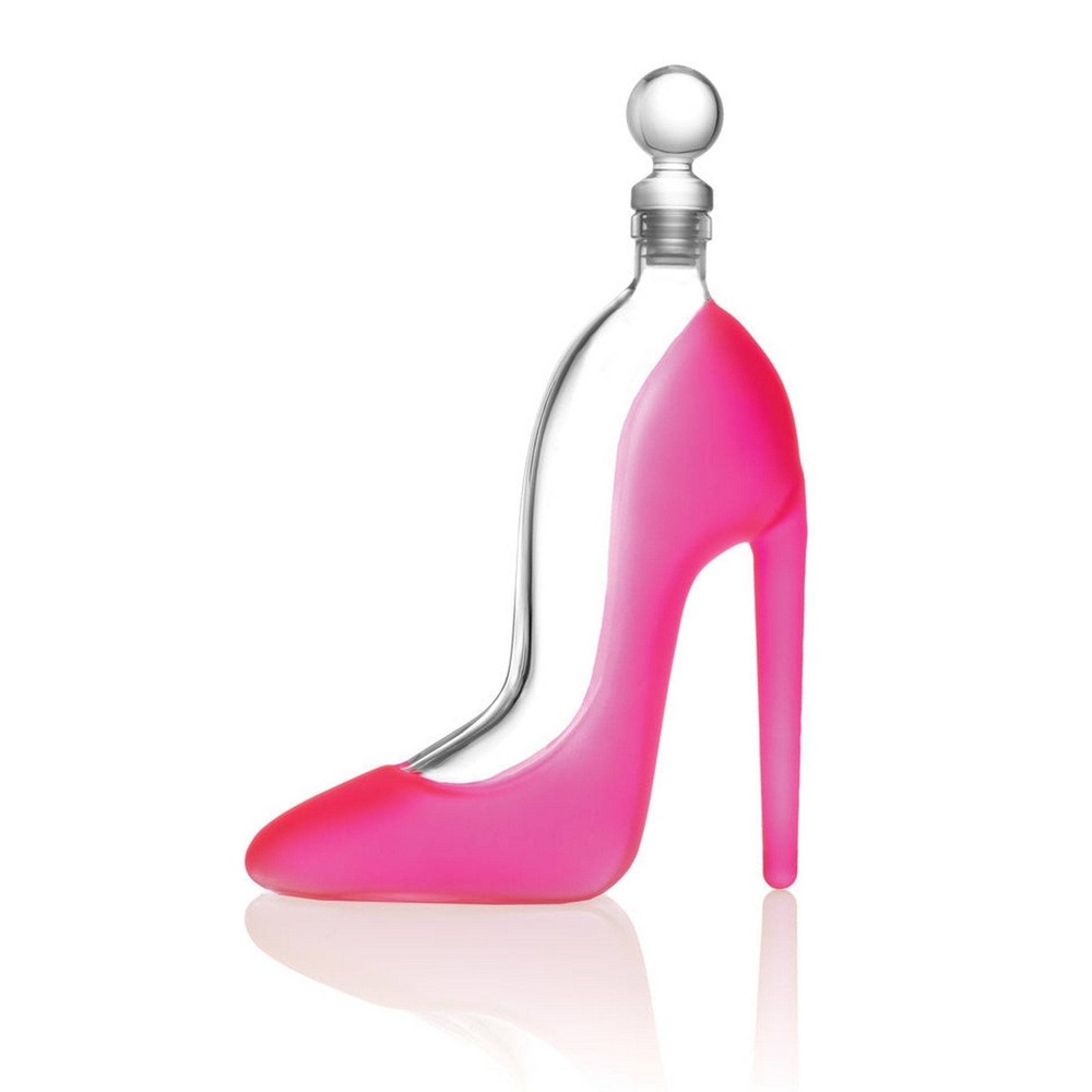 Photos - Glass Godinger Silver 22 fl oz Runway High Heel Decanter Pink