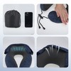 Unique Bargains Travel Neck Pillow with Extra Large Hood 1 Set - 3 of 4