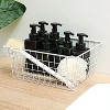 LunaLulinlk 14" Upright Freezer Storage Baskets, White Wire Storage Bins Large Basket for Freezer, Pantry, Bathroom Organizing, Set of 4 - 4 of 4