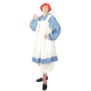 Halloween Express Women's Plus Size Raggedy Ann Costume Blue 1X - 1 of 1