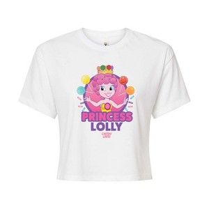 Women's - Candy Land - Princess Lolly Cropped Graphic T-Shirt - 1 of 4