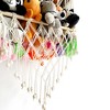 Stuffed Animal Storage Hammock Toy Hammock Net 2-layer Wood Plush Toys Holder Hanging Toy Organizer Wall Hanging Mesh Net for Nursery Play Room - 4 of 4