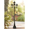 John Timberland Outdoor Post Light Veranda Bronze 102" 4-Light Street Lantern Champagne Hammered Glass for Exterior Garden Yard - 2 of 4