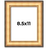 PosterPalooza | Photo Size Traditional Gold Picture Frame - UV Acrylic, Foam Board Backing, Hanging Hardware - 2 of 4
