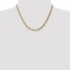 Black Bow Jewelry 3.2mm 10k Yellow Gold Flat Beveled Curb Chain Necklace - 2 of 4