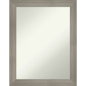 Amanti Art Grand Narrow Non-Beveled Framed Bathroom Vanity Wall Mirror - 1 of 4