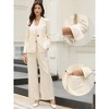 INSPIRE CHIC Women's Lapel Collar Long Sleeve Business Casual One Button Work Office Suit Blazer - 2 of 4