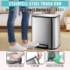Coucheta Kitchen Trash Can Collection - Stainless Steel with Soft-Close Lids & Inner Buckets, Multiple Capacity Options - 4 of 4