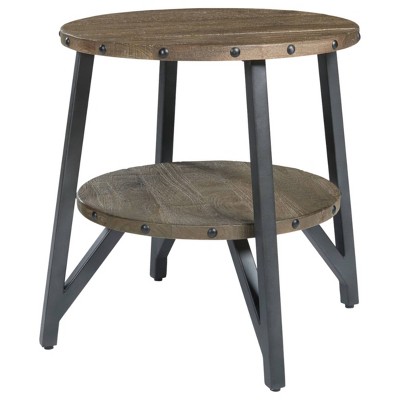 Haffenburg End Table Medium Brown - Signature Design by Ashley