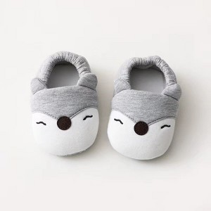 MyKids-Usa Baby Cartoon Animal Embroidered Graphic Cotton Filling Design Warm Toddle Shoes - 1 of 4