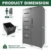 Kumasinova 30"W x 52"H Steel Storage Vertical Filing Cabinet with Lock,4-Drawer File Locker for Office,Home&School,A4/Legal/Letter Sized Drawers - 3 of 4