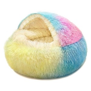 Wonder Meadow - Soft Burrowing Cave Hooded Pet Bed - 1 of 4