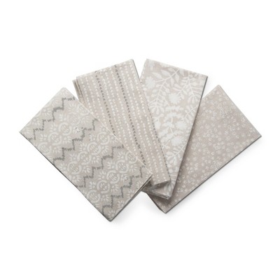 tagltd Oasis Block Print Napkin Set Of 4