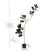 Angel Sar 6.9FT Artificial Rubber Tree, Real Touch Leaves Faux Indoor Plant, Tropical Greenery for Home and Office Decor - 4 of 4