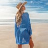 Women's Espresso Brown Open Knit Mini Cover-Up Dress - Cupshe - 3 of 4