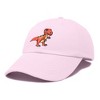 Dalix T-Rex Embroidered Cotton Dad Hat Adjustable Baseball Cap Mens - 4 of 4
