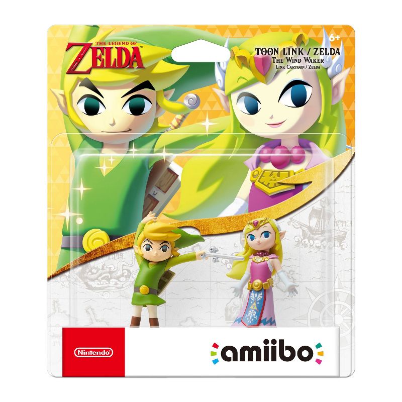 The Legend of Zelda Series amiibo Figure  - Toon Link/Zelda: The Wind Waker 2-Pack, 1 of 6