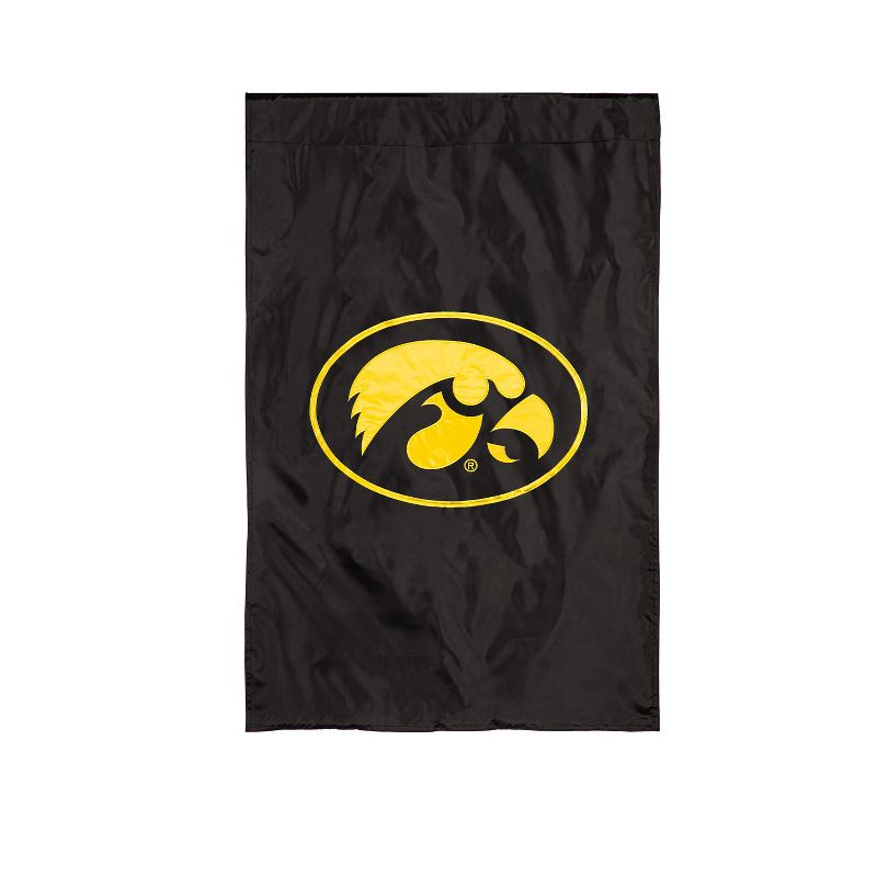 Evergreen NCAA University of Iowa Applique House Flag 28 x 44 Inches Outdoor Decor for Homes and Gardens, 2 of 8