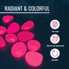 Graham Products Products 190 Pieces Glow in the Dark Rocks | Indoor & Outdoor Use - Garden, Fish Tank Pebbles - Pink - 4 of 4