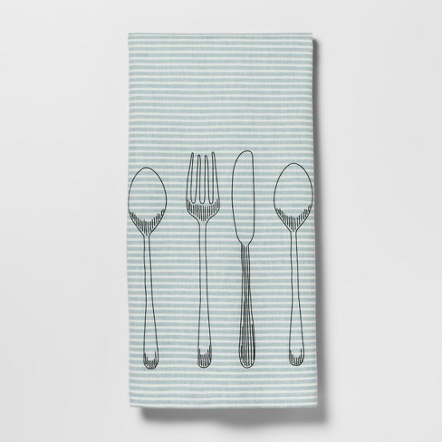 Utensils Kitchen Towel Aqua Threshold Target