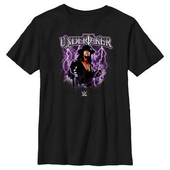Boy's WWE Undertaker Purple Lightning Logo T-Shirt