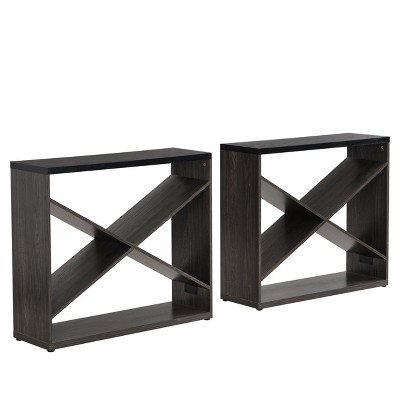 Vynxaria Elegant Split Console Table X-Shaped Design, 70.87" Spacious Top, Multi-functional for Any Space