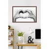 Trends International Reinders: Romantic Black & White - Love Sign Framed Wall Poster Prints Mahogany Framed Version 22.375" x 34" - 2 of 4