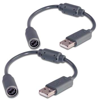 Fosmon Replacement Dongle USB Breakaway Cable for Xbox 360 Wired Controllers