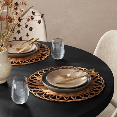 2pk.Woven Looped Rattan chargers - Threshold™