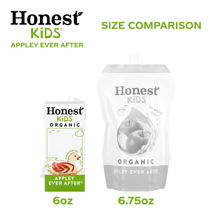 Honest Kids Organic Apple Juice Drink - 8pk/6 fl oz Box, 3 of 11