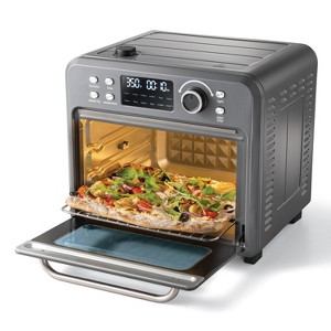 Sur La Table Kitchen Essentials 16qt Stainless Steel Air Fryer Oven with Steam Cool Gray: Digital Display, 1400W - 1 of 4