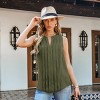 Women's Chic Ribbed V-neckline Sleeveless Tunic Top -  Cupshe - 3 of 4