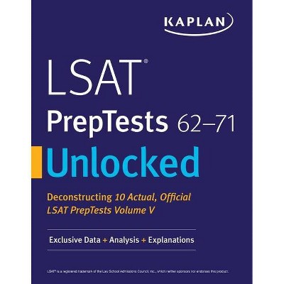 LSAT Preptests 62-71 Unlocked - (Kaplan Test Prep) by  Kaplan Test Prep (Paperback)