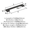 Amerock Versa 6-5/16 Inch Pull for Cabinets, Drawers, or Furniture - 4 of 4
