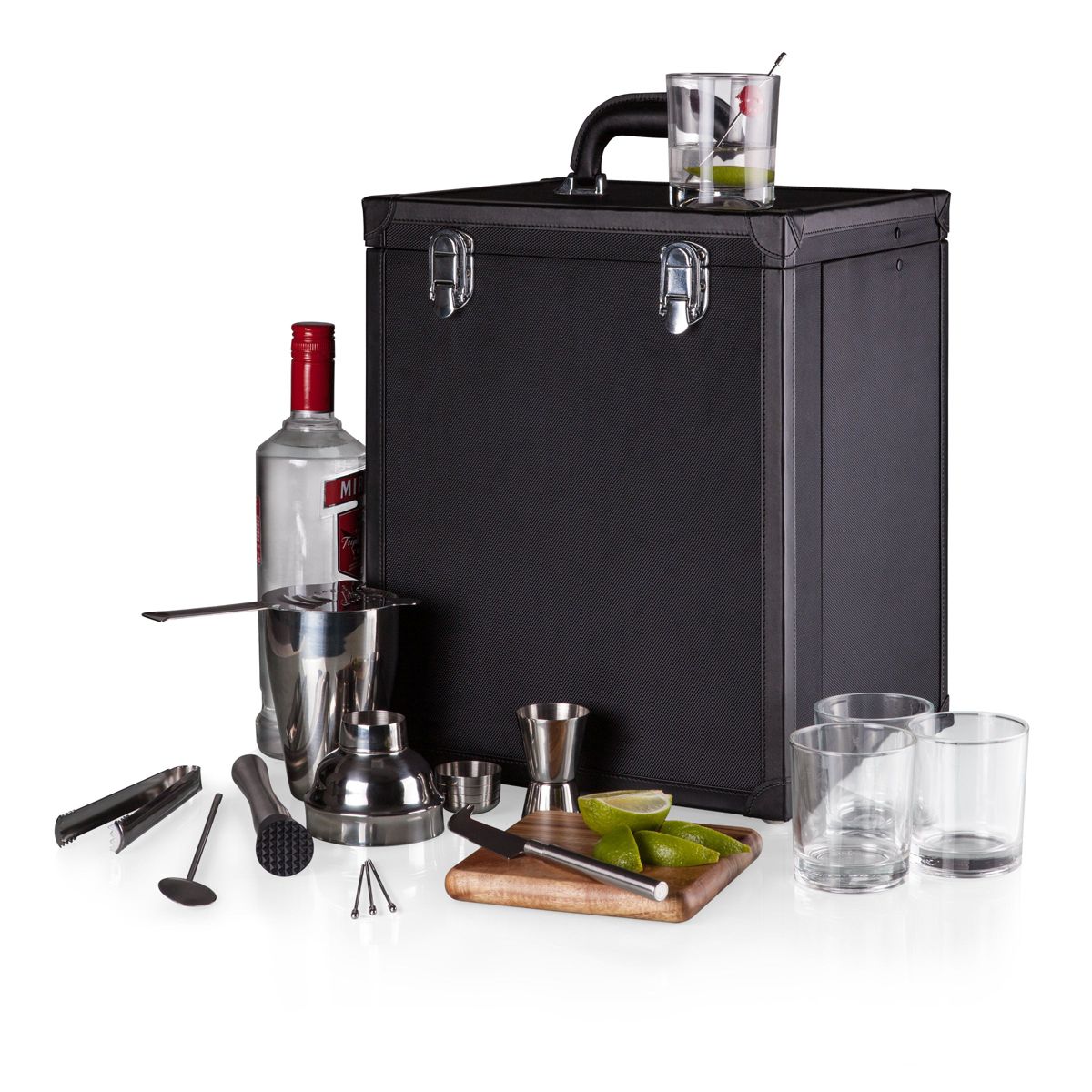 Legacy Hamilton Portable Cocktail Bar Case with Cocktail Shaker Set - thumbnail 8