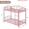 Twin Size Loft Bed w/ Stairs and Arched Guardrail, Sturdy Metal Slats Support, Space Saving, Noise Free, No Box Spring Needed - 2 of 4