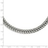 Black Bow Jewelry Men's 7.25mm Stainless Steel Rambo Double Curb Chain Necklace, 24 Inch - 3 of 4