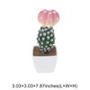 Unique Bargains Artificial Plants Mushroom-Top Cactus in Pot Plastic 3.03"x3.03"x7.87" 1 Pcs - 3 of 4