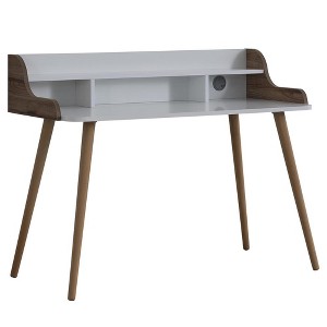 Atelier Mobili,Executive Office Desk, Solid Wood Mid Century Modern Writing Desk - 1 of 4