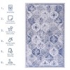 SKRAN Moroccan Trellis Washable Small Area Rug, Area Rug for Bedroom Living Room, Non-Slip Oriental Accent Throw Carpet - 3 of 4