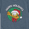 Boys' - Garfield - Happy Holidays Wreath Short Sleeve Graphic T-Shirt - 2 of 4