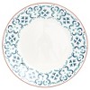 Baum Bros. 16pc Stoneware Eloise Dinnerware Set Turquoise: Geometric Dishware Set, Service for 4, Dishwasher-Safe - 2 of 4