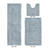 Lux Premium 100% Cotton  Ultra-Soft Tufted Solid Reversible 3 Piece Bath Rug Set, Water-Absorbent, Durable, Machine Washable Bathroom Rug - 2 of 4