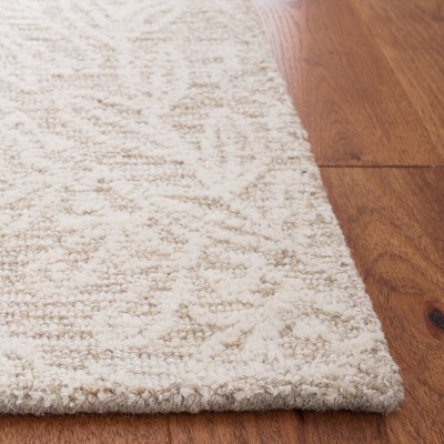 Ivory Wool 4' x 6' Hand-Tufted Rectangular Area Rug
